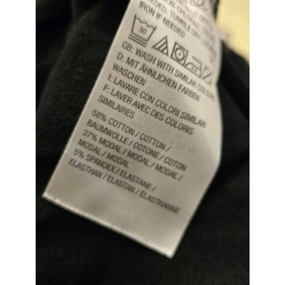 Isaac Mizrahi Women's Size Medium Black/White/Taupe Striped/Color Block Blouse - Picture 5 of 5